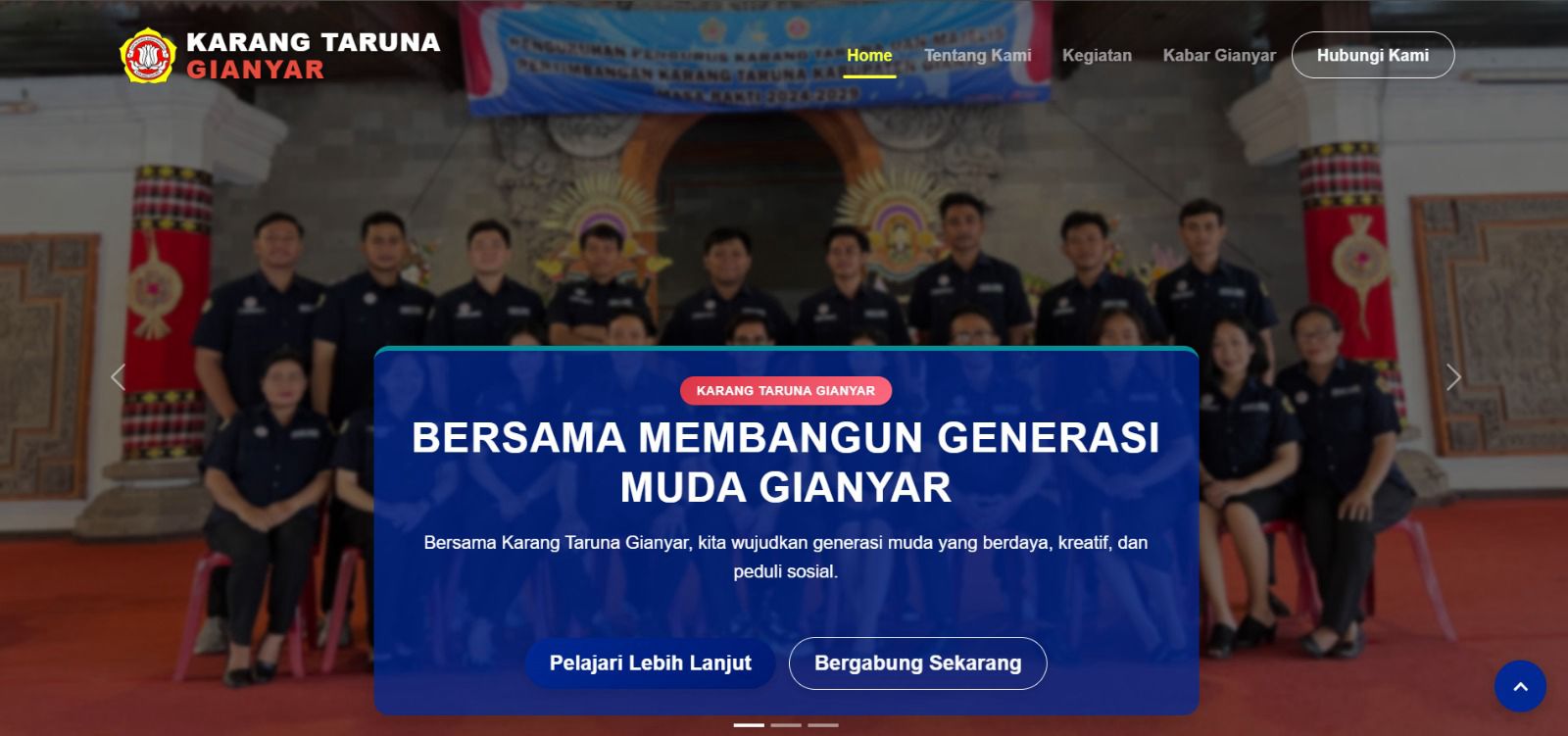 Karang Taruna Gianyar Luncurkan Website Resmi pada Raker 2025