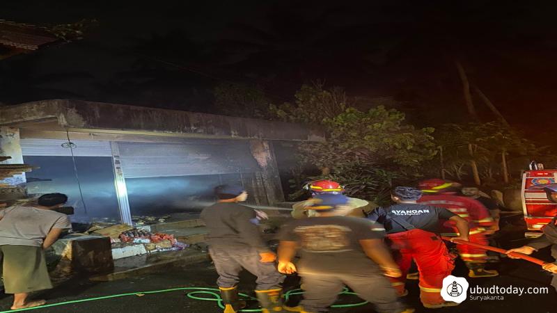 Warung Sembako di Payangan Terbakar, Kerugian Capai Rp150 Juta